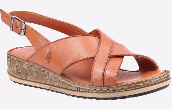 Hush Puppies Elena Cross Over Wedge Womens
