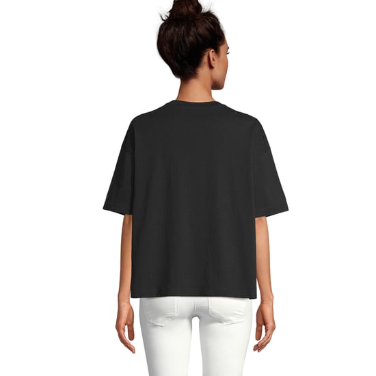 SOLS Womens/Ladies Boxy Organic Oversized T-Shirt (Deep Black) - Image 3