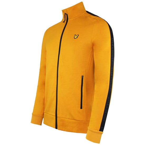 Lyle & Scott Tape Chaqueta de pista amarilla para hombres - Image 2