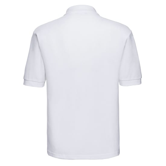 Russell Mens Polycotton Pique Polo Shirt (White) - Image 2