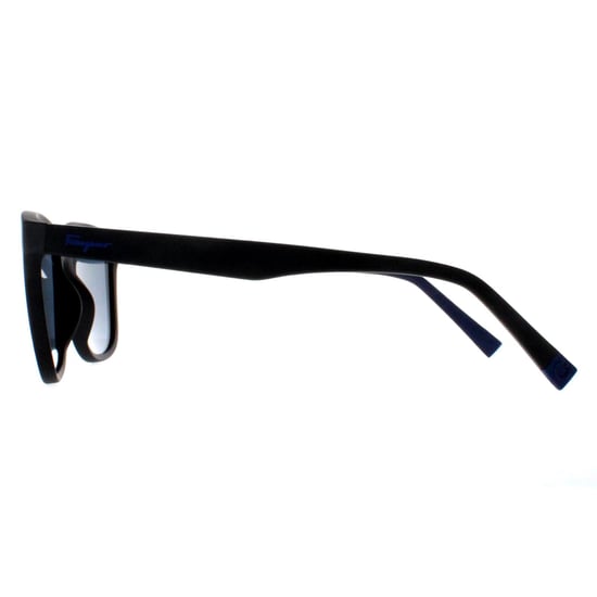 Salvatore Ferragamo Rectangle Mens Matte Black Blue SF998S