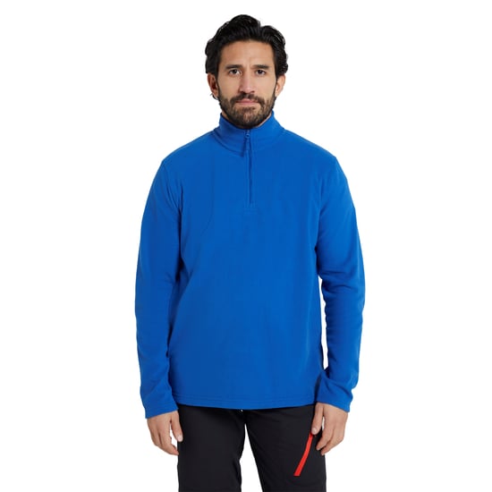 Mountain Warehouse Mens Camber II Half Zip Fleece Top (Blue) - Image 1