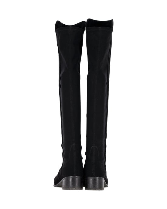 Stuart Weitzman 5050 Knee Boots in Black Suede - Image 6