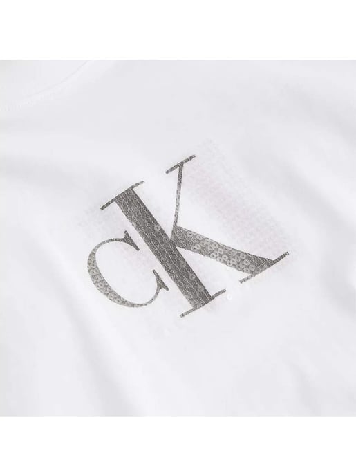 Camiseta con monograma de Calvin Klein para mujer - Image 2