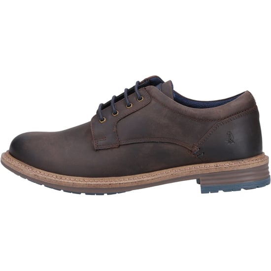 Zapatos de cuero marrones de cordones para hombre Hush Puppies Julian - Image 5