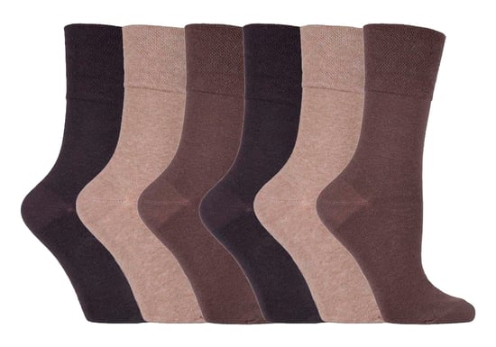 Paquete de 6 calcetines para diabéticos no elásticos con costuras en los dedos unidas a mano - Image 1