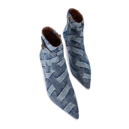Kurt Geiger London Denim Kensington Flexi Ankle Boots