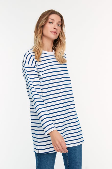 Trendyol Women's  Striped  Modest Tunic - Image 4