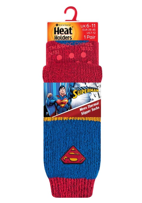 Heat Holders - Calcetines térmicos para hombre con temática de cine y TV - Superman - Image 2