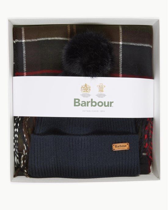 Conjunto de regalo Barbour Dover Beanie y Bufanda Hailes - Image 1