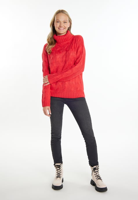 Mymo Knitted pullover women red - Image 2