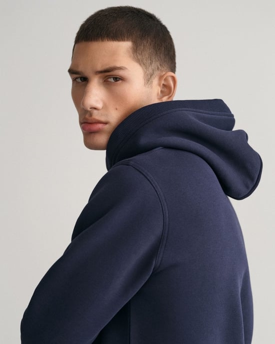 GANT Mens Regular FIt Archive Shield Pullover Hoodie - Image 3