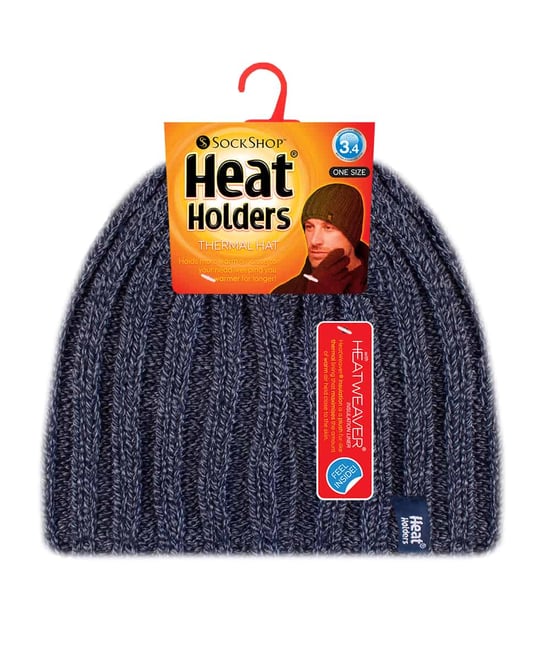 Heat Holders - Gorro de invierno acanalado con forro polar para hombre - Image 2