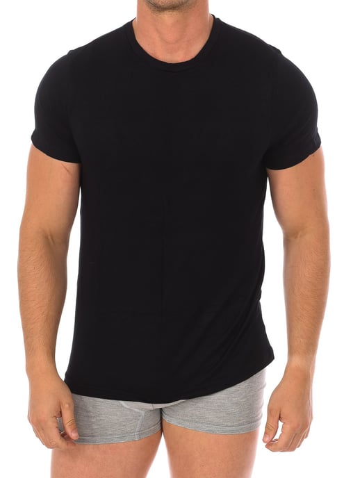 Bamboo short sleeve and round neck undershirt 602 men