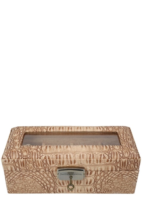 Embossed Leather Ladies Watch Box