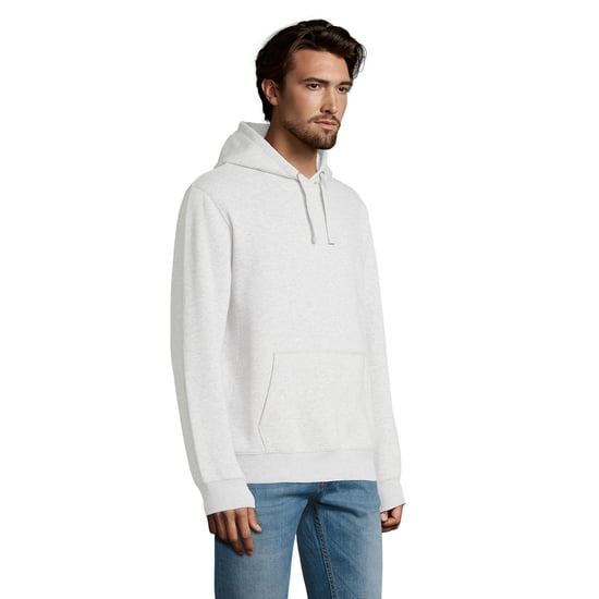 SOLS Mens Spencer Heather Hoodie (Ash Heather) - Image 3