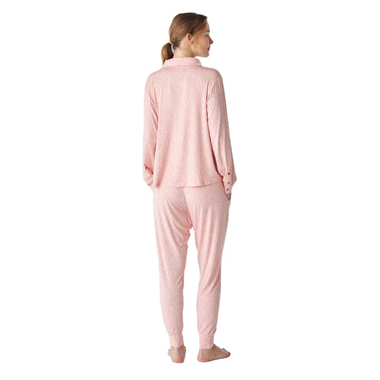 JJB6 Women's Modal Long Sleeve Printed Pajama Shirt