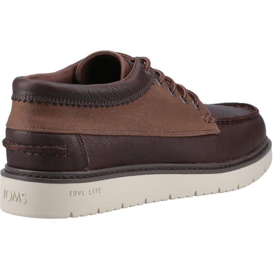 TOMS TRVL Lite Forrest Leather Men's Brown Lace-Up Shoes - Image 2