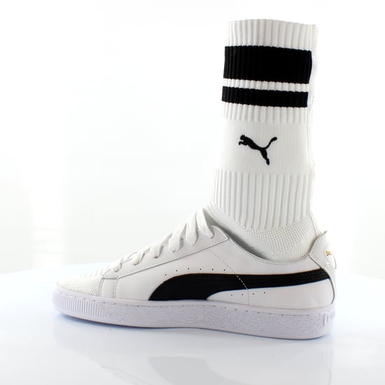 Puma Basket Sock Style EvoKnit White Textile Womens Trainers 365832 01