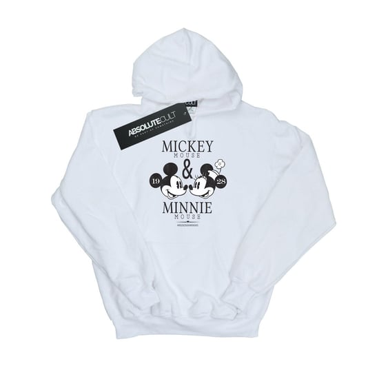 Disney Mens Mickey And Minnie Mouse Mousecrush Mondays Hoodie (White)