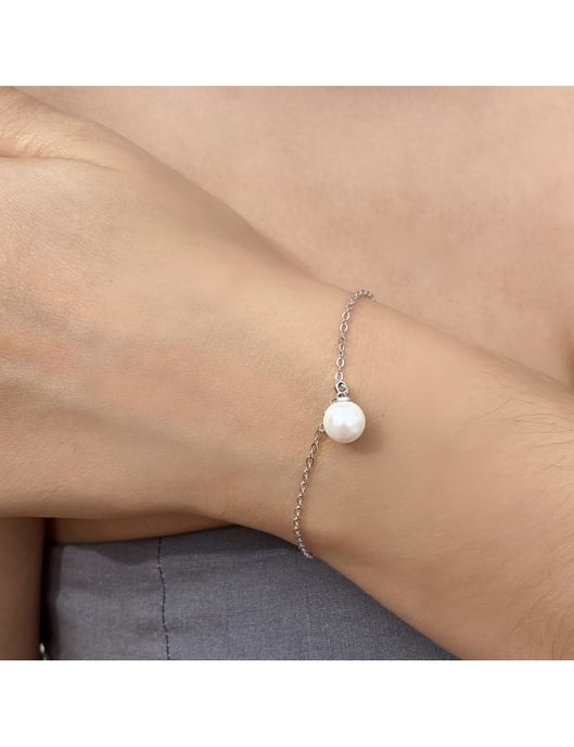 Conjunto de perlas de cristal de luna llena - Plata y cristal - Image 4