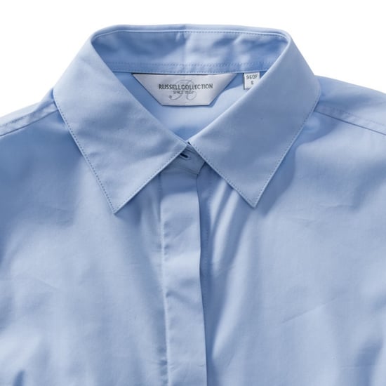 Russell Ladies/Womens Stretch Moisture Management Work Shirt (Bright Sky) - Image 5