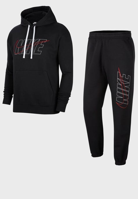 Nike Conjunto De Chándal Negro Club De Hombre - Image 3