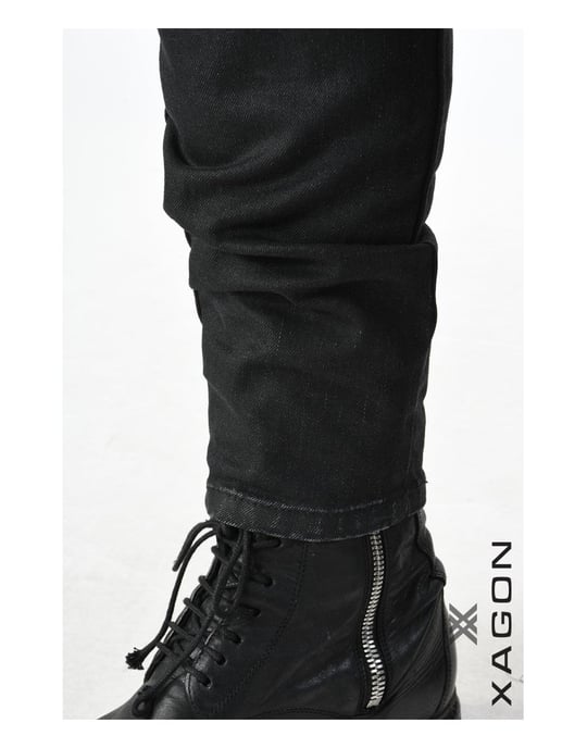Xagon Vaqueros Bikers del hombre negro - Image 6