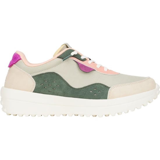 HEYDUDE Hayden Colorblock Polyester Women's Dusty Olive/Multi Trainers - Image 6