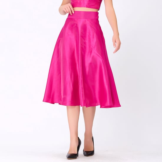 Flared Taffeta Skirt - Image 4