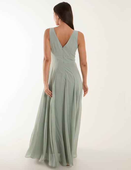 Embellished V-Neck Maxi Dress