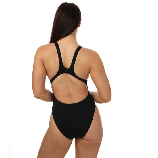 Women's Speedo Allover Recordbreaker Swimsuit in Black yellow