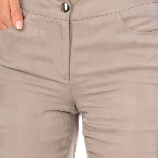 Long flared trousers APAN14-A312 woman