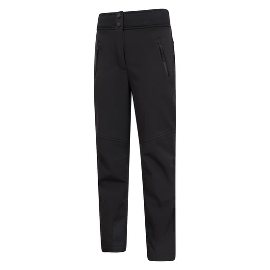 Mountain Warehouse Childrens/Kids Swiss Softshell Ski Trousers (Black) - Image 3