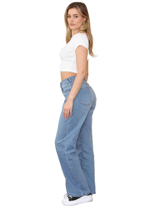 Enzo | Womens Wide Leg Jeans - Azul claro - Image 5