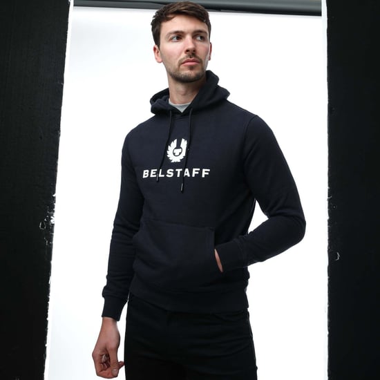 Men's Belstaff Signature Hoodie in Black - Image 4