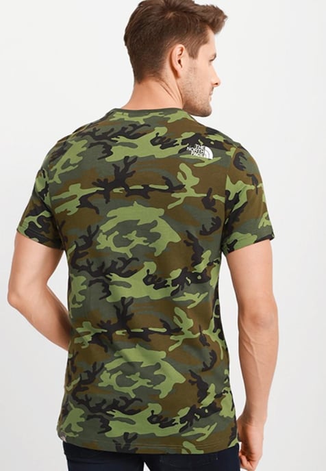 The North Face Camiseta para hombre SS Simple Dome Tee Estampado de camuflaje - Image 2
