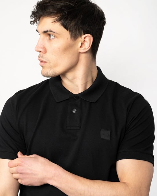 BOSS Orange Camisa Polo Slim Fit de Algodón Stretch para Hombre con Parche de Logo NOS - Image 2