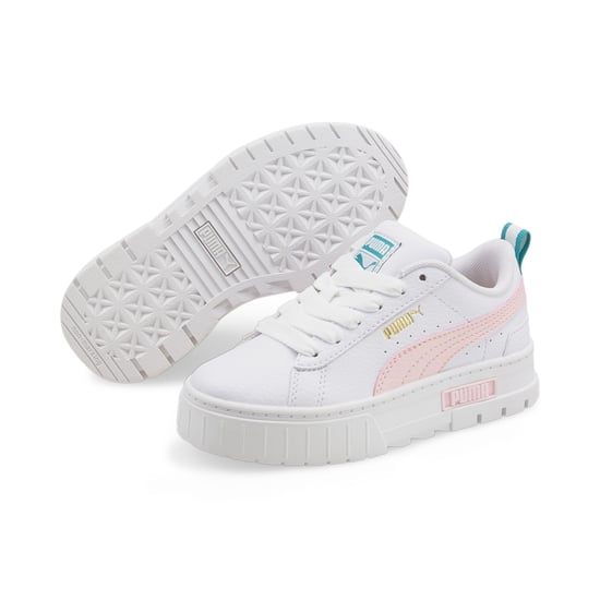 PUMA Kids Girls Mayze Leather Trainers Sports Shoes