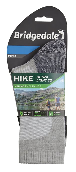 Bridgedale - Calcetines de lana merino ultraligeros para hombre - Gunmetal - Image 2