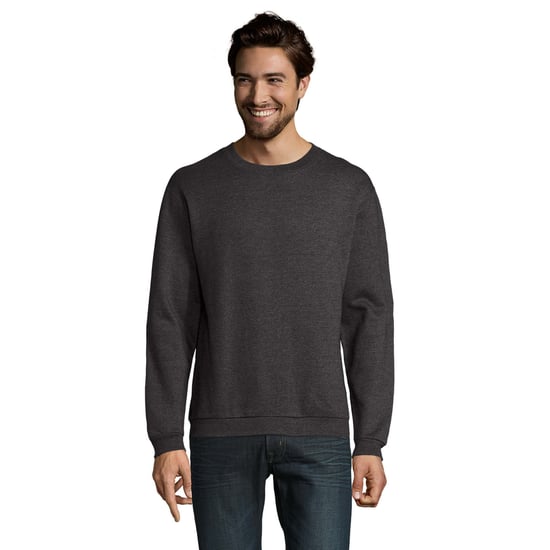 SOLS Mens Spider Round Neck Sweatshirt (Charcoal Melange) - Image 1