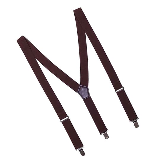 Premier Clip-On Trouser Braces (Brown) - Image 2