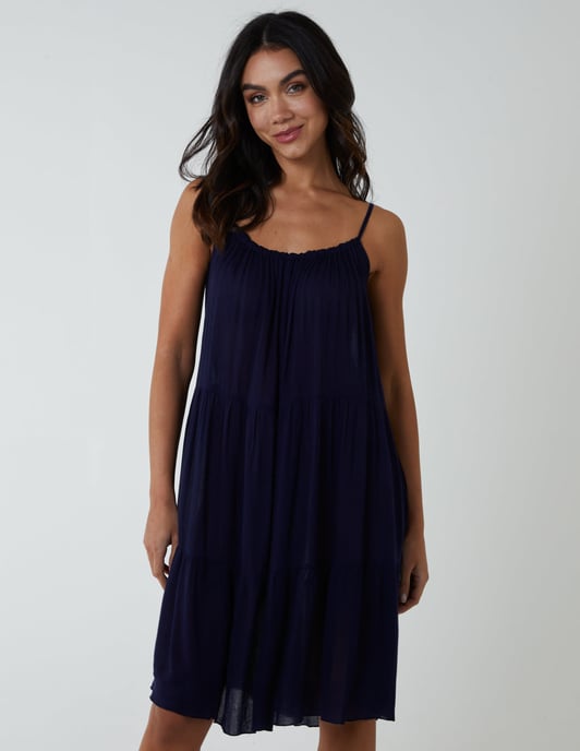 Tiered Cami Knee Dress