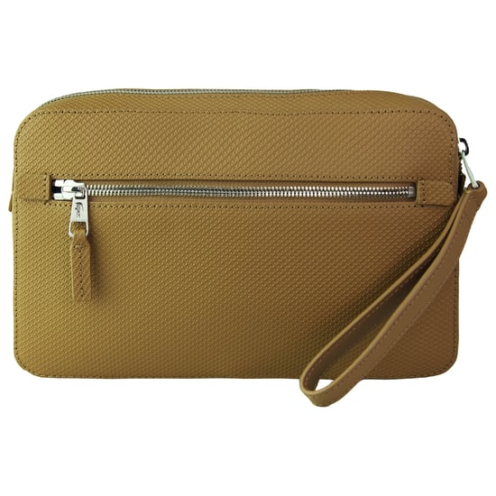 Bolso tipo cartera Lacoste de piel marrón para hombre - Image 2