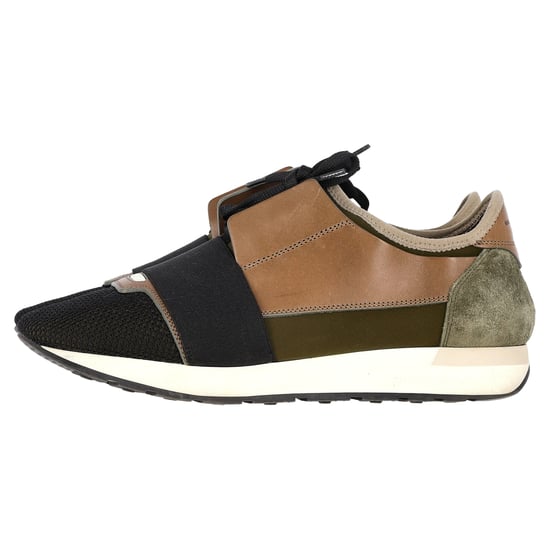 Balenciaga Race Runner Sneakers in Multicolor Leather and Suede - Image 6