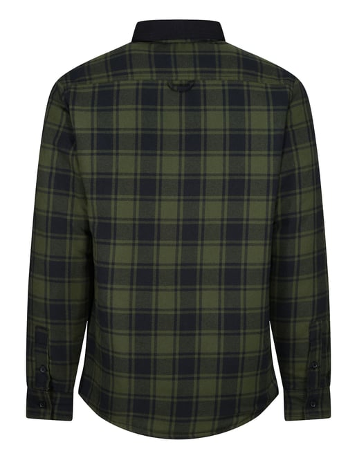 Luke 1977 Ellan Valley Regular Fit Overshirt Green