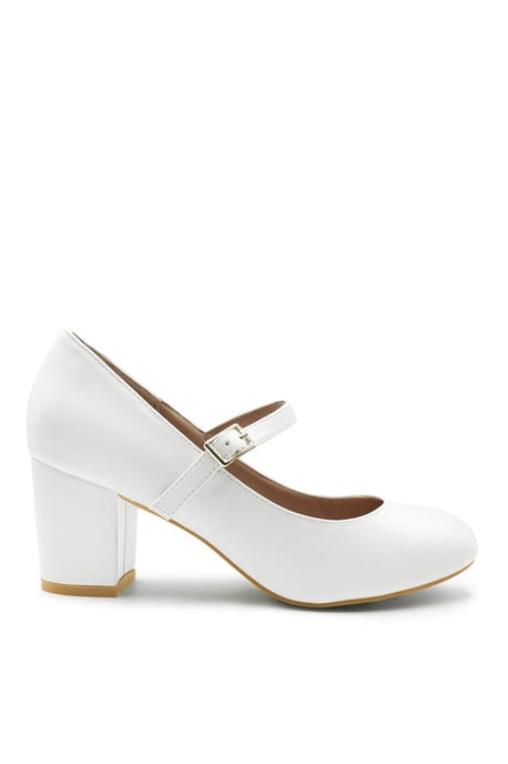 Wheres That From Womens 'Araceli' Wide Fit Block Heel Mary Jane Pumps