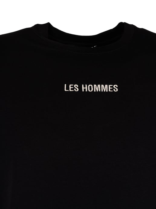 Les Hommes T-Shirt Embrodery Men's Black