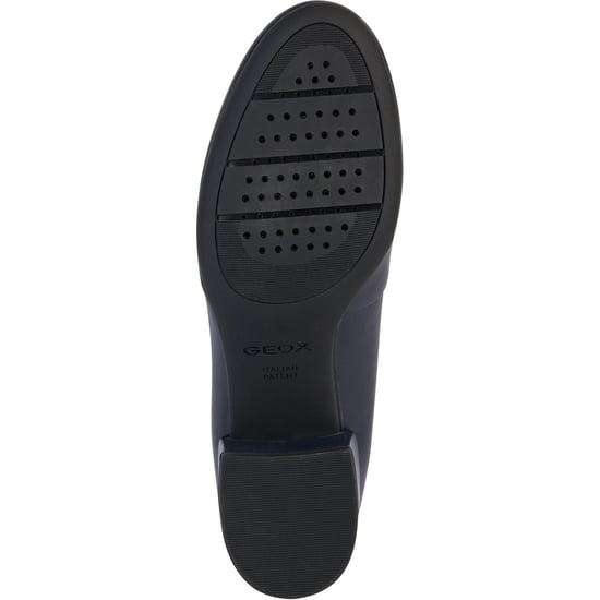 Geox D ELEANA A Leather Bovine Full Grain Women's Navy Heels - Image 3