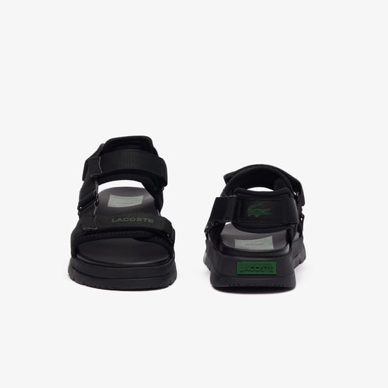 Women's Lacoste Suruga Premium Sandals in black green